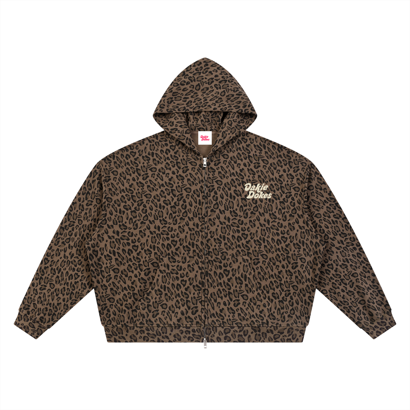 Oakie Dokes Leopard Logo Hoodie