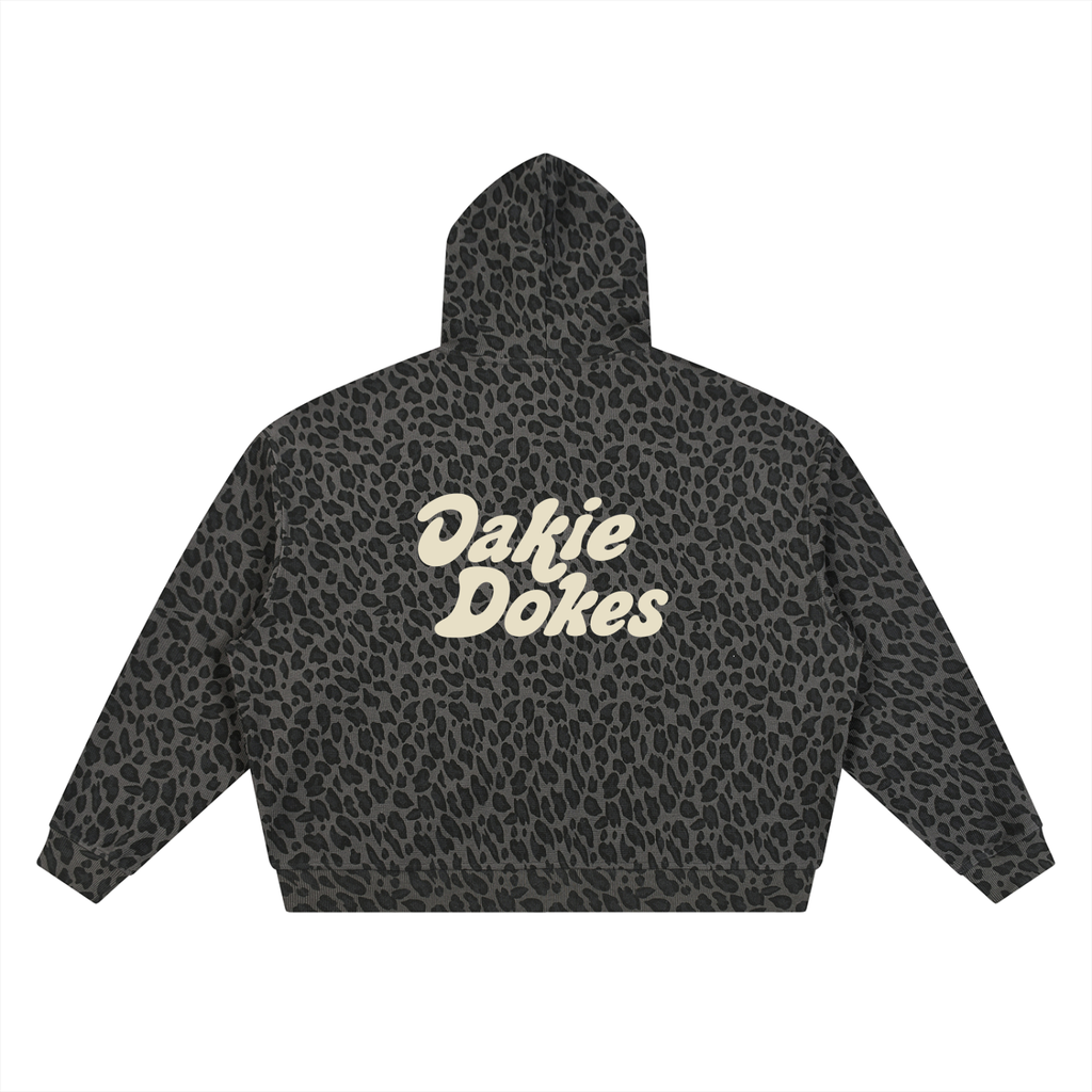 Oakie Dokes Leopard Logo Hoodie