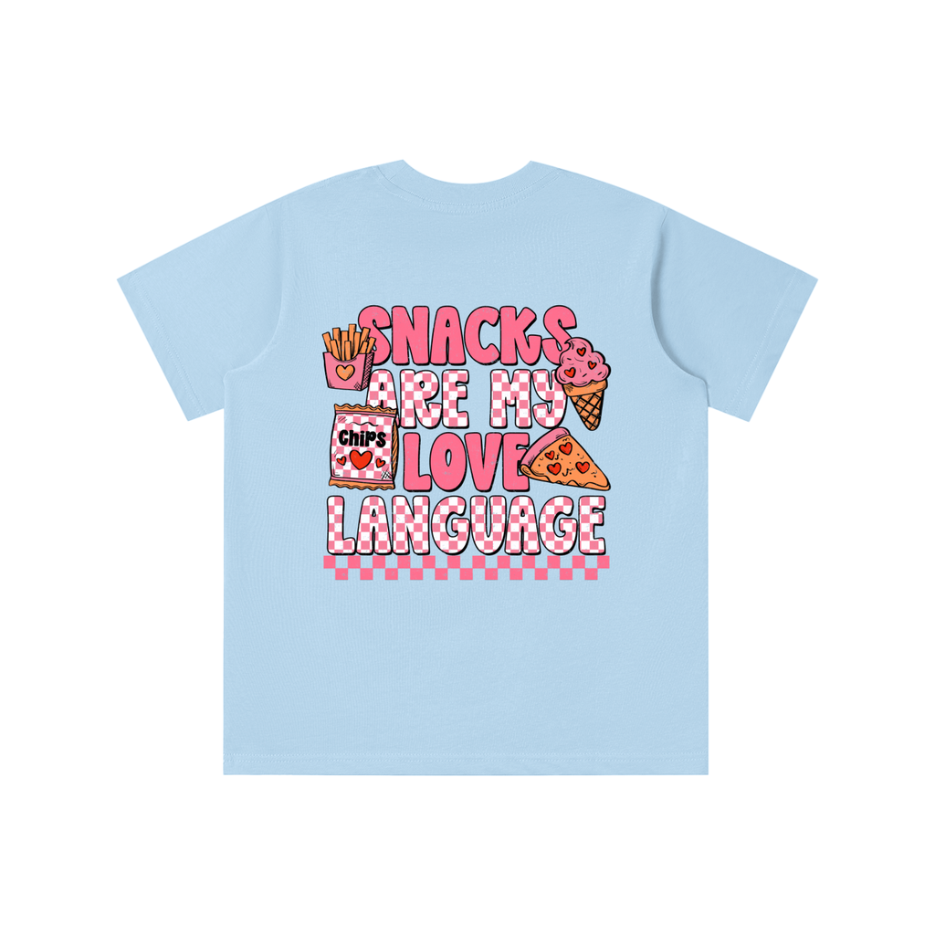Snacks are my Love Language (PINK) Tee