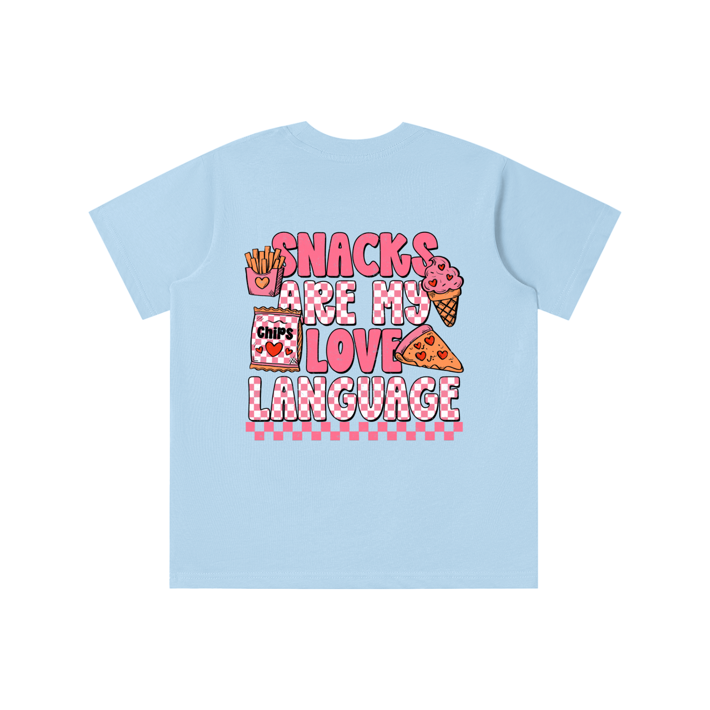 Snacks are my Love Language (PINK) Tee