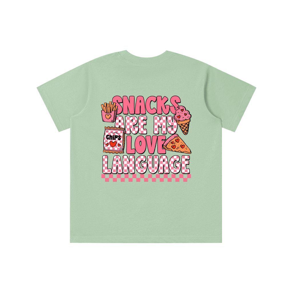 Snacks are my Love Language (PINK) Tee