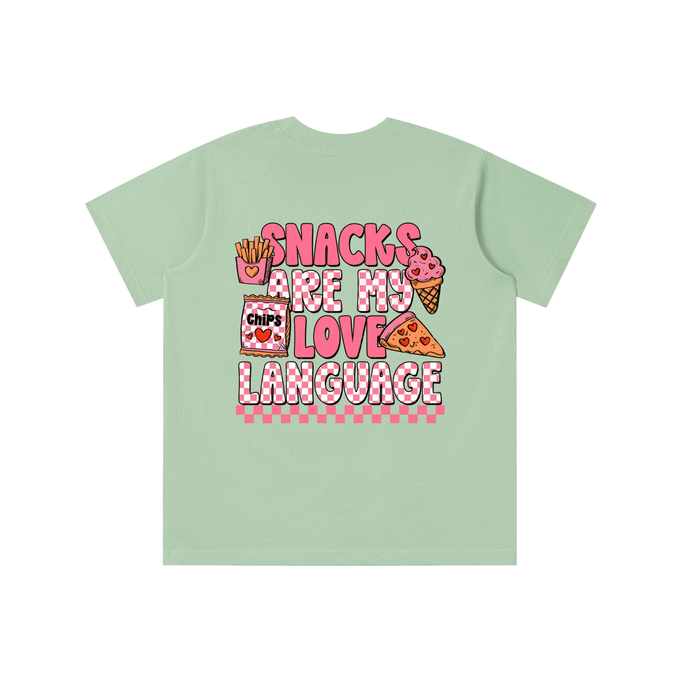 Snacks are my Love Language (PINK) Tee
