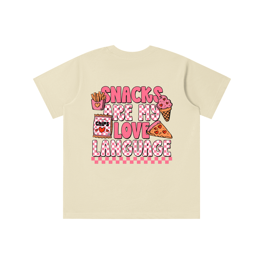Snacks are my Love Language (PINK) Tee