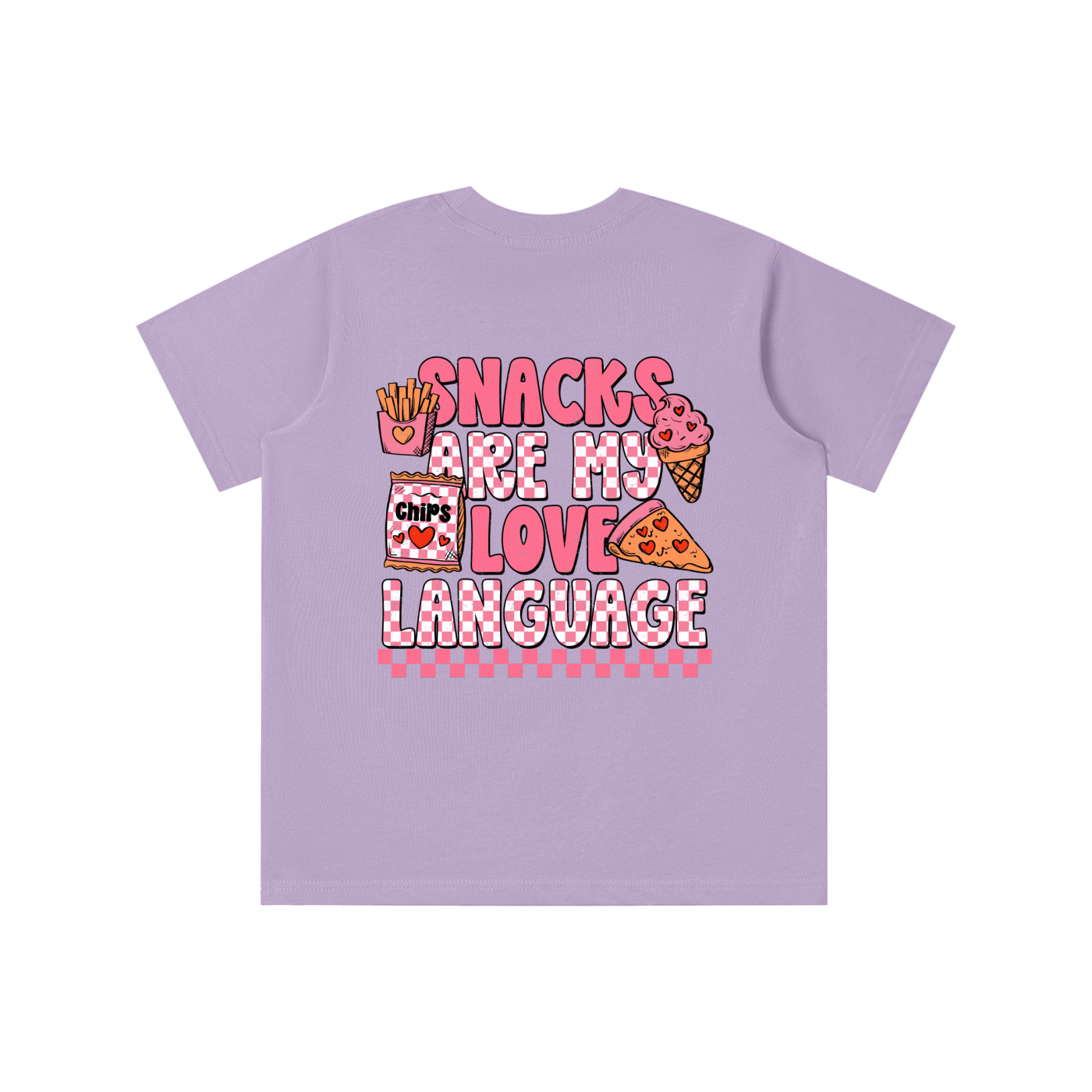 Snacks are my Love Language (PINK) Tee