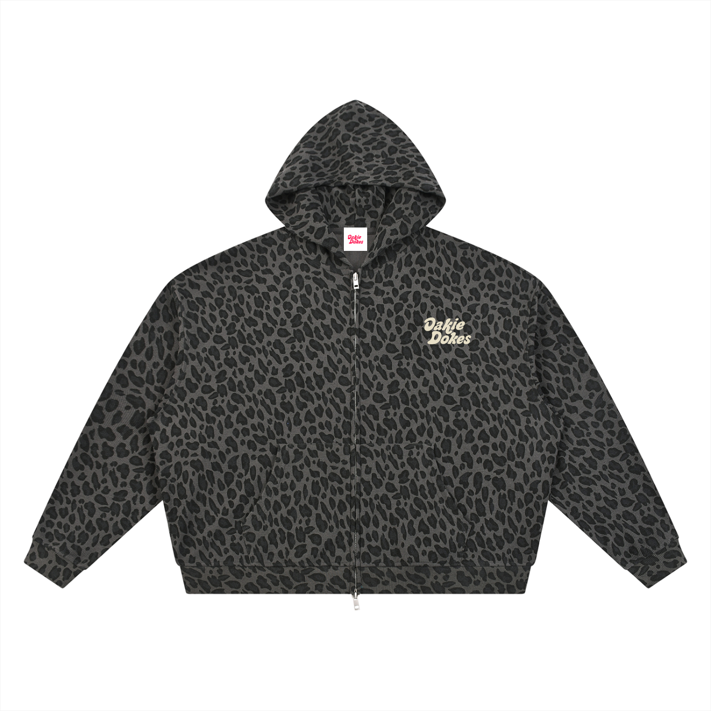 Oakie Dokes Leopard Logo Hoodie