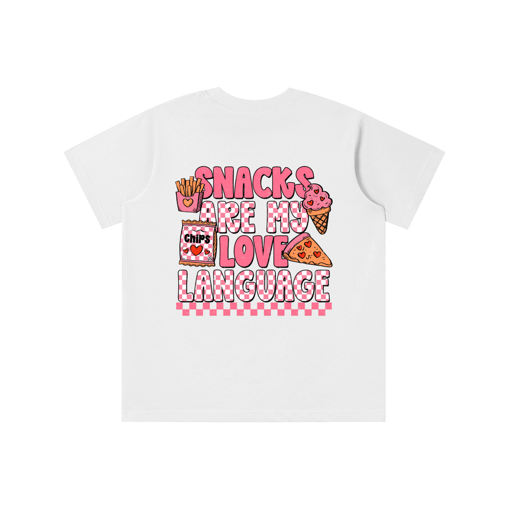 Snacks are my Love Language (PINK) Tee
